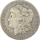 1904 S Morgan Silver Dollar F Fine $1 Coin Collectible SKU:I24741