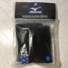 MIZUNO BLACK VOLLEYBALL KNEEPADS LR6 SMALL 6&rdquo; Sleeve Length VS-1 Padding