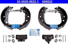 Bremsbackensatz Original ATE TopKit 03.0520-5822.3 für CITROËN 306 XSARA PEUGEOT