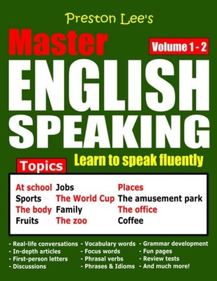 Preston Lee s Master English Speaking - Volume 1 - 2 - paperback Lee, Kevi...