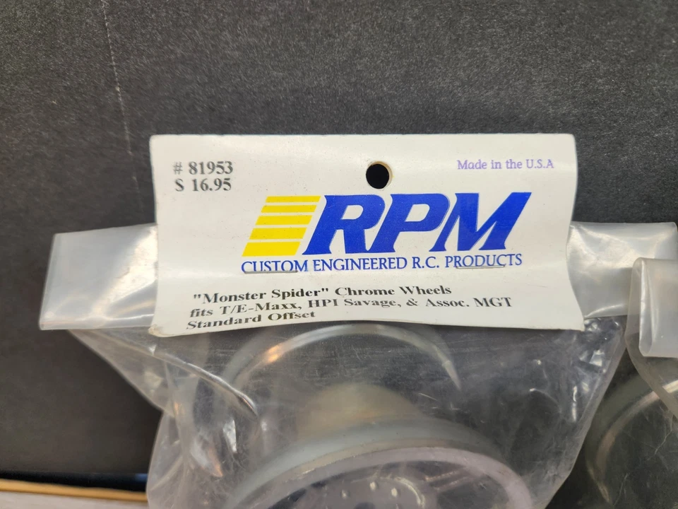 RPM Monster Spider Wheels 14mm Hex 81953 Monster Truck Tmaxx Emaxx Savage MGT - Image 3 of 4