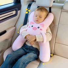 Car Cute Cartoon Pillow Car Mounted Child Sleeping Pillow Car Removable Comforta