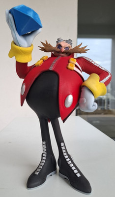 Figur Dr. Eggman / Robotnik   Sonic the Hedgehog   ca. 21,5 cm   PLA 3D-Druck