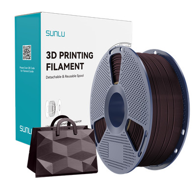 SUNLU TPU-SILK 98A (SILK-Textured TPU) 3D Printer Filament 1KG Spule Weinrot