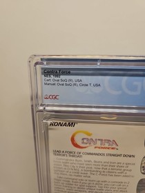 NES Contra 3 Force Cgc  9.0 CIB Complete In Box Graded Nintendo Rare 