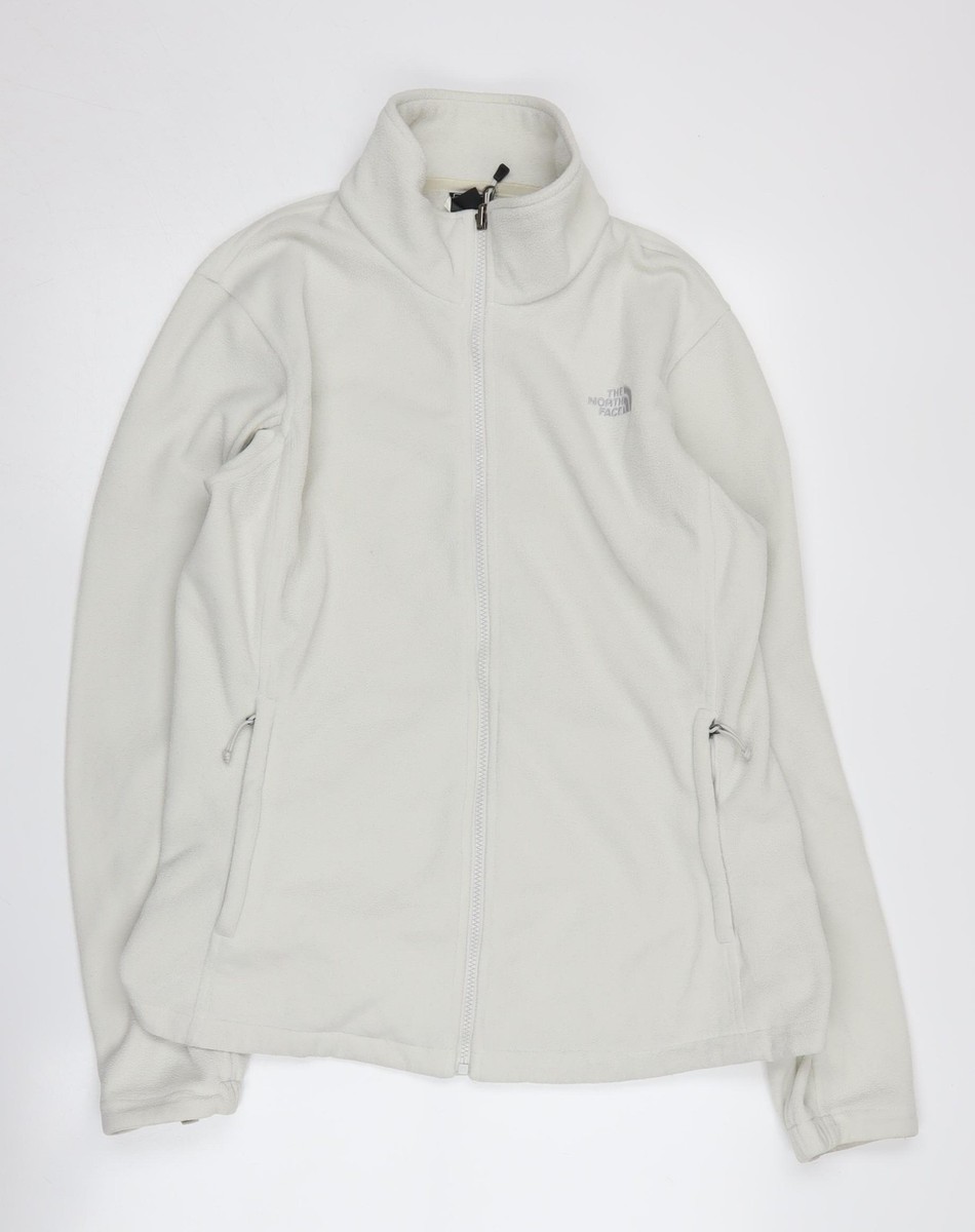 The North Face Women's White Fleece Jacket XL - Comfy