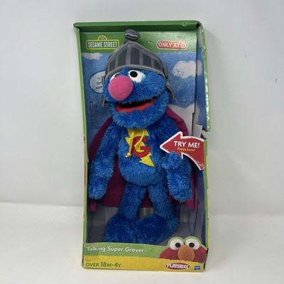 Sesame Street Talking Super Grover Plush 2011 Hasbro Target Exclusive NEW In Box