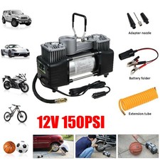 Heavy Duty 12V Electric Car Tyre Inflator 150PSI Portable Air Compressor Pump UK