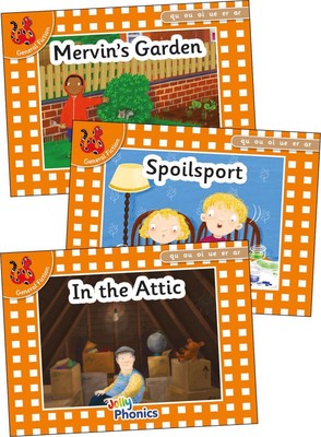 Jolly Phonics Orange Level Readers Set 7: in Precursive Letters (British English