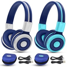SIMOLIO 2 Pack Bluetooth Headphones for Teens, Kids Headphone with Volume Lim...