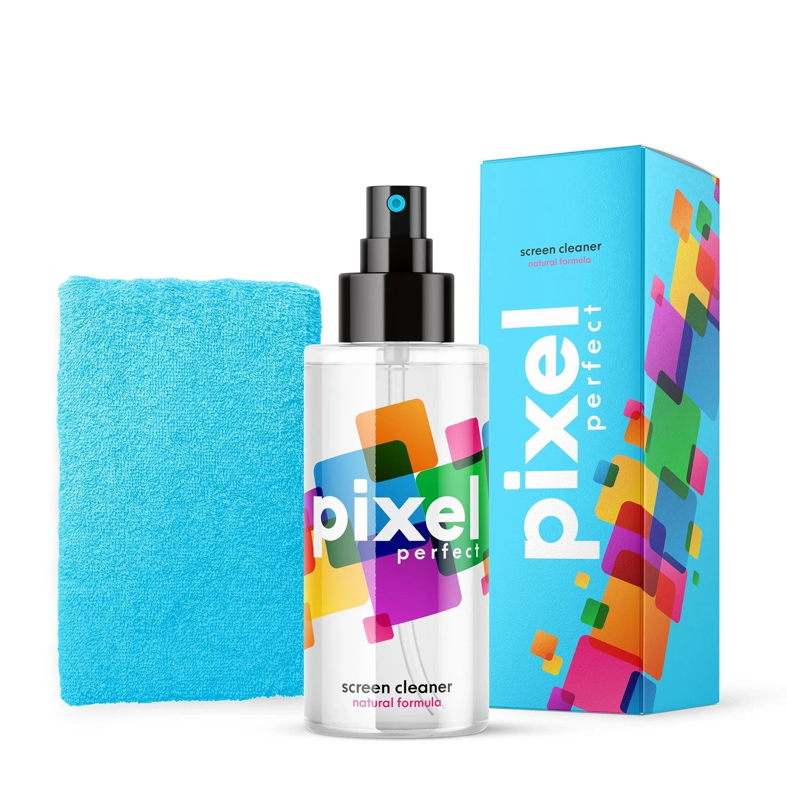 120ml Screen Cleaner Spray & Microfiber Cloth Kit for LED, OLED, QLED, LCD TV uk