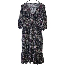 Greenfield Modest Flowy Pull-Over Midi Dress – Women’s XL | Sustainable Viscose