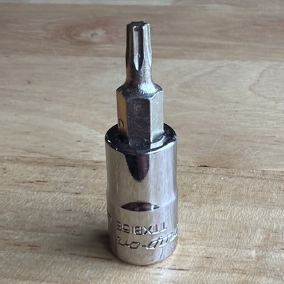 Snap On Tools T15W T15 Torx Bit Driver Socket 1/4'' Drive Heavy Duty TTXB15E USA