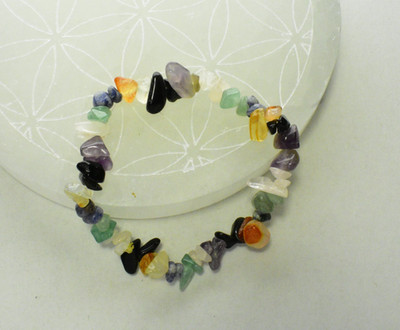 Chakra Bracelet Elasticated Gemstone Crystal Mineral  Spiritual  Gift  UK BUY  
