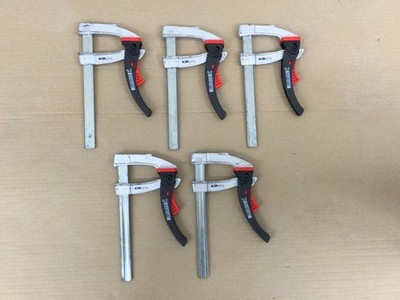 BESSEY KliKlamp 160x80mm Hebel-Schnellspannzwinge KLI Magnesium mit Spannbügeln