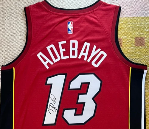 Bam Adebayo Signed Autograph Kentucky Wildcats NCAA Jersey NBA Miami Heat USA