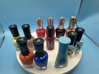 Sally Hansen 12-Piece Nail Polish Lot - Keith Haring Miracle Gel, Color Therapy