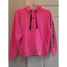 DKNY Pink Hooded Cozy Streetwear Sweatshirt