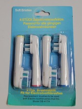 Replacement Brush Heads for Braun Oral-B Dual Clean Electric Toothbrush 4-Pack