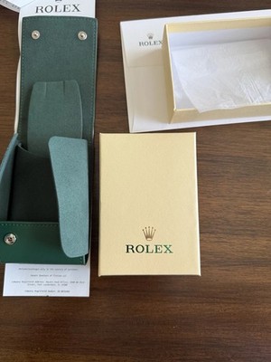 N Rolex Case Leather Travel Pouch Service Center Premium Version-Gift For Watch
