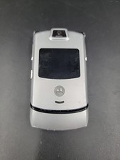 Vintage Motorola RAZR V3 Silver Flip Phone Verizon Untested