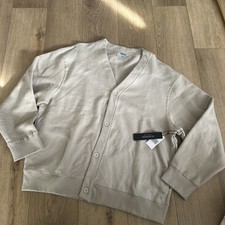 Originals Brooklyn Cloth Boxy Heavyweight V Neck Button Cardigan Beige Men S