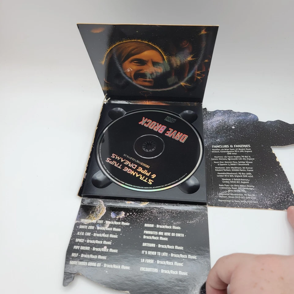 Dave Brock - Strange Trips & Pipe Dreams CD 1996 Space Rock Emergency Broadcast - Image 3 of 3