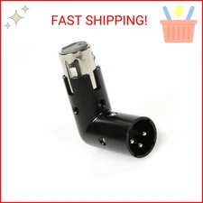 LyxPro XLR Angle Adapter Dual Male and Female can be positioned to 4 Different A