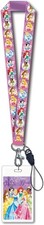 Disney Princess Lanyard Breakaway Feature  ID Card Holder Pink  Purple NWT