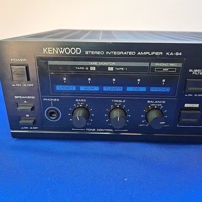 Vintage 1985 Kenwood KA-94 125 Watt Stereo Integrated Amplifier