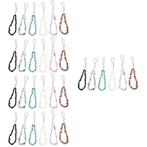 5 Count Mobile Phone Straps Beaded Lanyard Chain Pendant Necklace - Picture 8 of 12