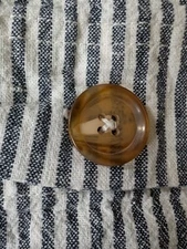 Pottery Barn sham navy blue striped button 26” Wheaton pillow cover NO INSERT