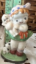 Antique Occupied Japan Figurine To Display With Bisque Fashion Lady Doll