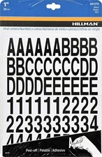  847212 1-Inch Die-Cut Letters/Numbers Kit, Black 1 Count (Pack of 1)