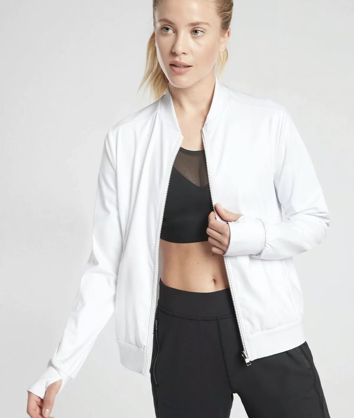 Womens Athleta A-game Reversible Bomber 