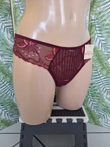 SIMONE PERELE STRING TAILLE 1 COULEUR BORDEAUX REF 124700 - Picture 2 of 4