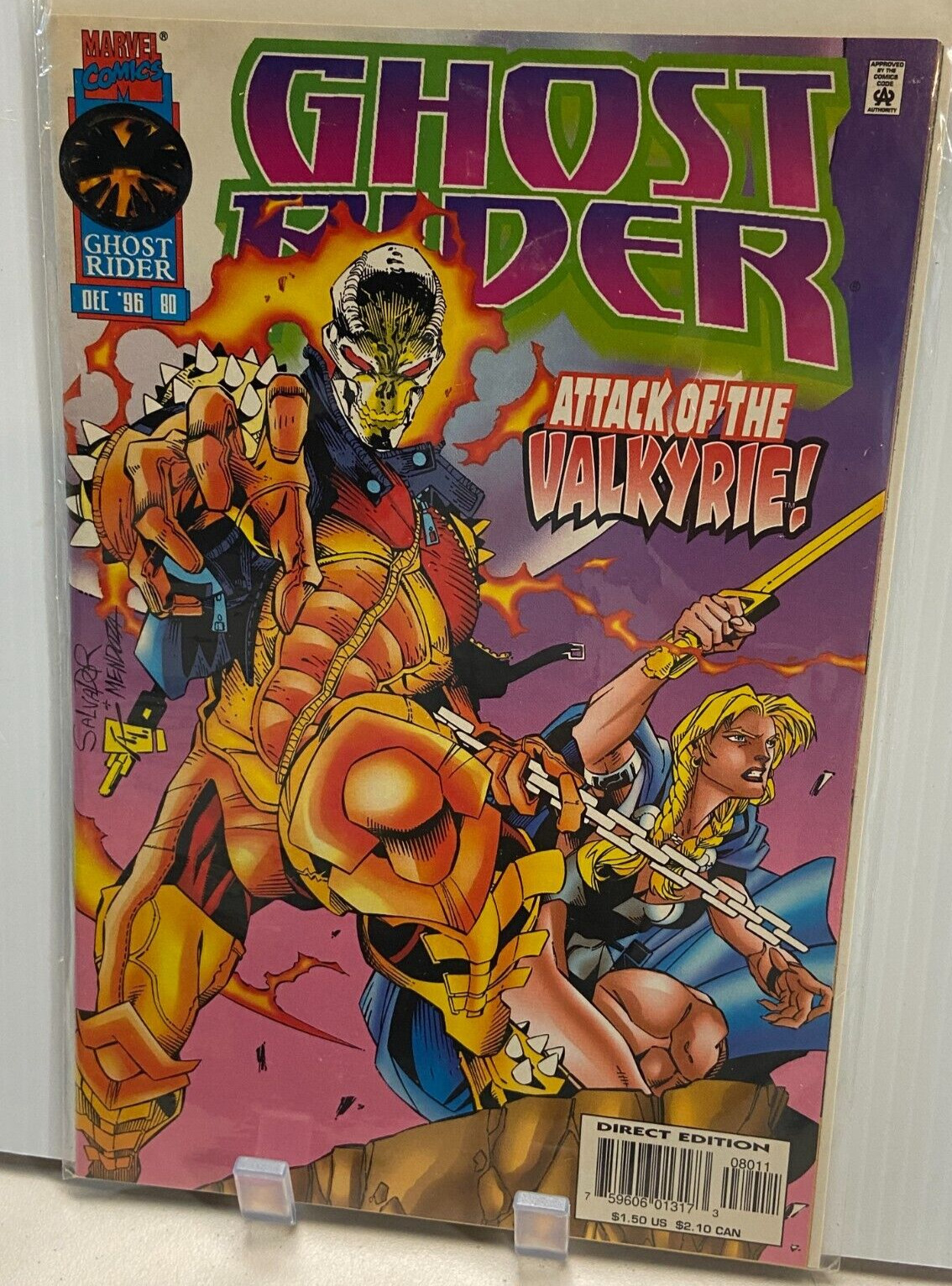 Ghost Rider #80 Marvel Comics Salvador Larocca Low Print Run 1996 NM+