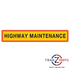 Einzelne Autobahn Instandhaltung Markierungstafel Typ 4 - 1265 x 255 mm Aluminium