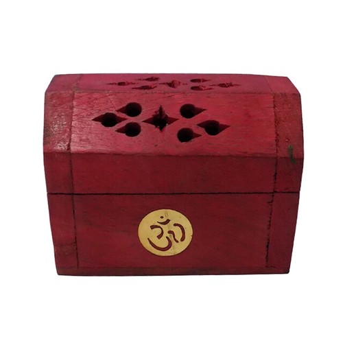 Wooden Incense Coffin Incense Cone Burner Box Small Size - Various Designs - Picture 14 of 15