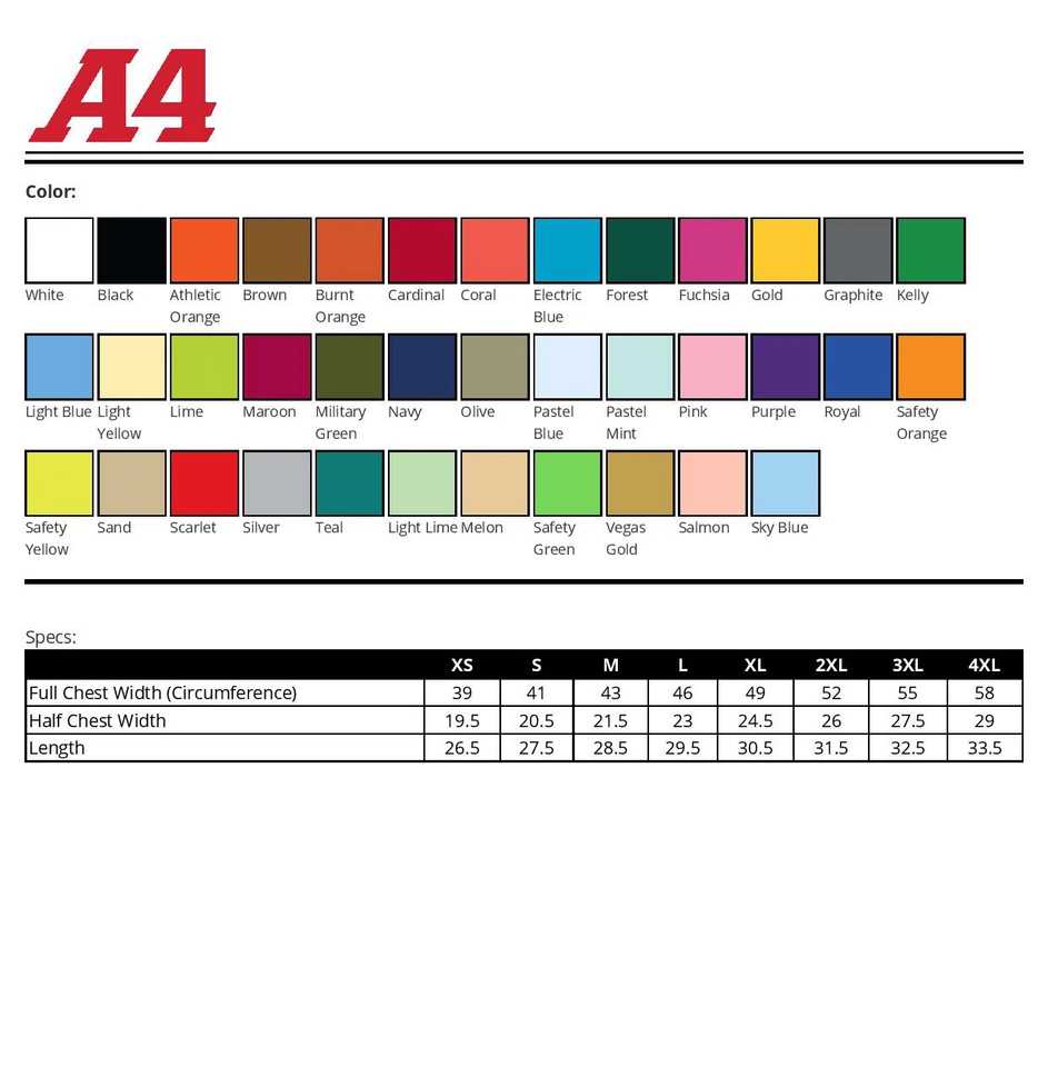 Camiseta para hombre A4 Dri-Fit entrenamiento correr enfriamiento rendimiento tripulación trotar - N3142 Foto 3 de 4