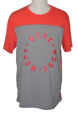 Adidas Sports T-shirt Go-To Performance Tee Shock Red / Gray NWT