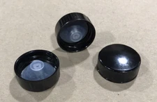 28/400 Black Polycone Phenolic Caps, Lined For Leak Proof Seal, 205 pcs