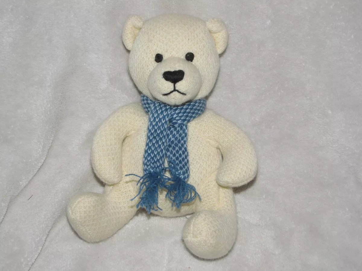 Vintage Baby Gap Stuffed Plush Sweater Knit Brannan Teddy Bear