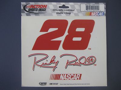 RICKY RUDD #28 STATIC CLING 5