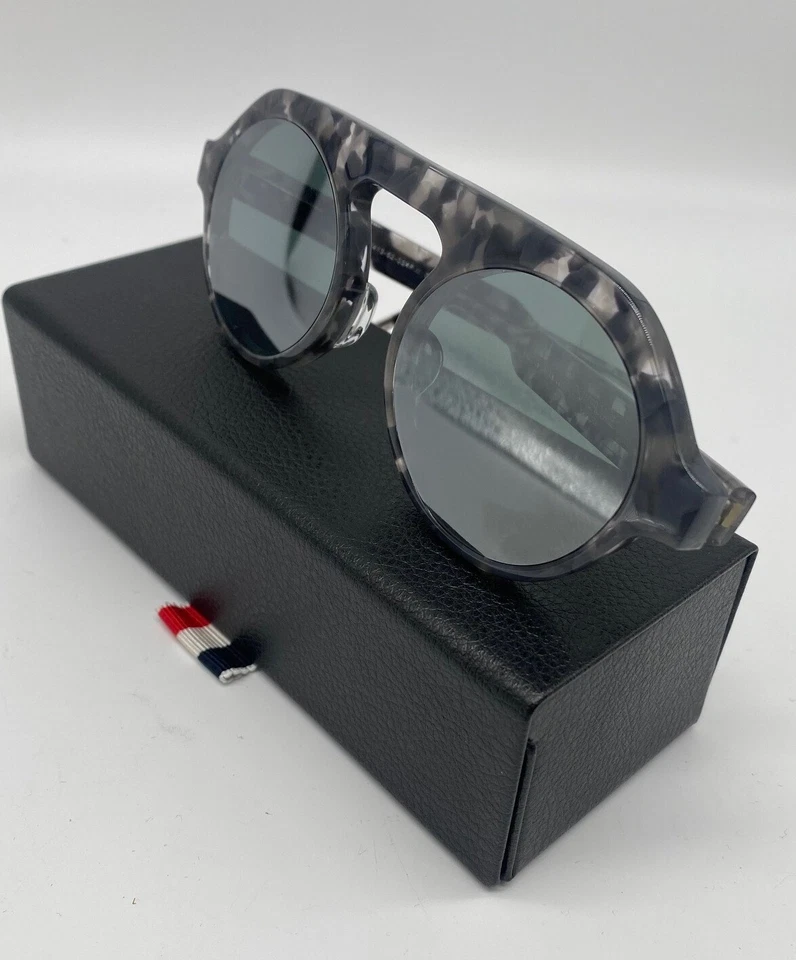 Gafas de sol Thome Browne TBS413-52-03AF GRT 52-22-147 gris tortuga lente espejo Foto 2 de 4
