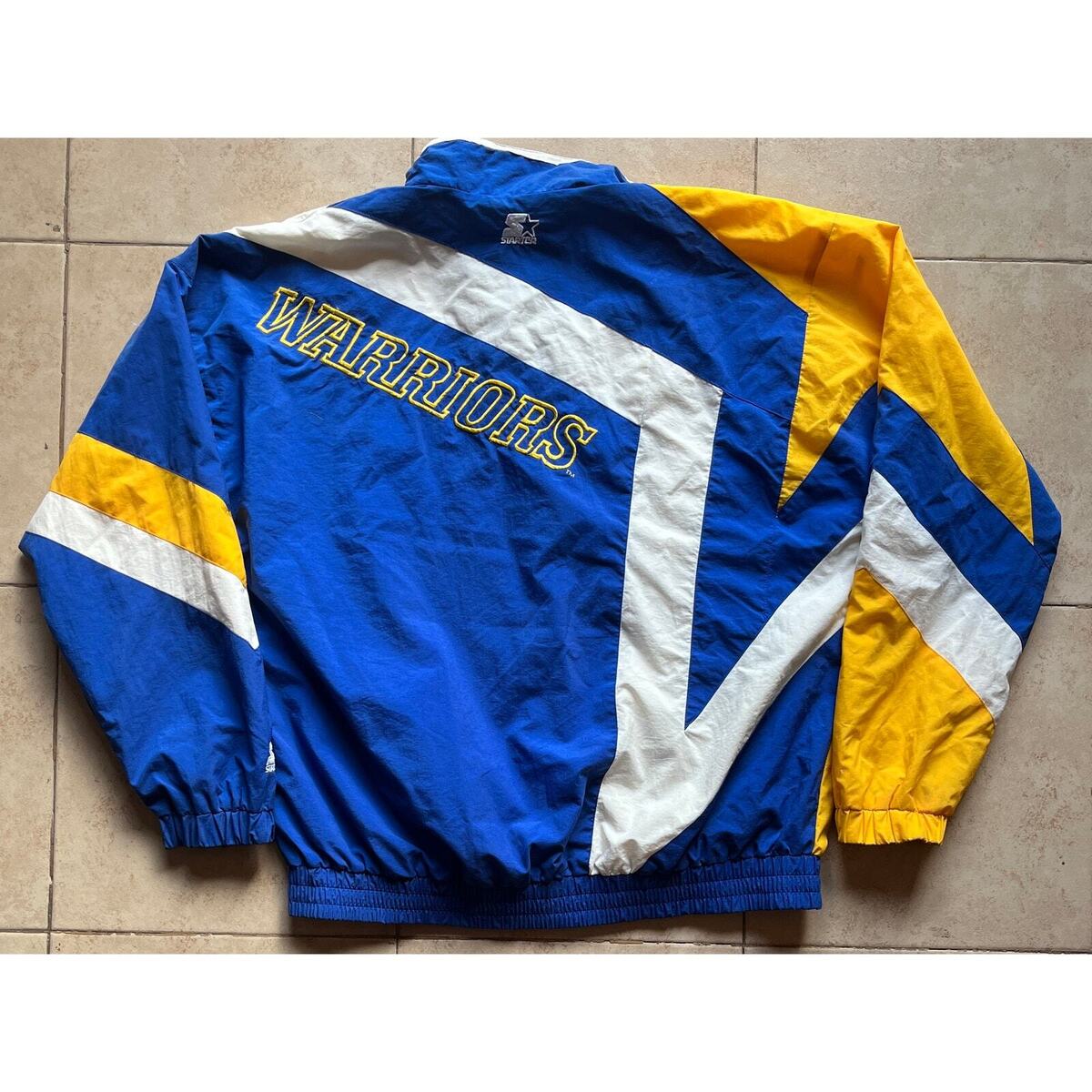 Golden State Warriors 90s Starter windbreaker STAR jacket L Golden State Warriors 90s Starter windbreaker STAR jacket L