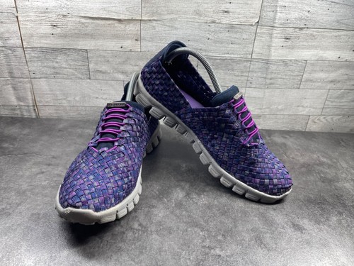 Zee Alexis Loafers Women 11M Danielle Shoes Purple Woven Slip On Comfort Flats