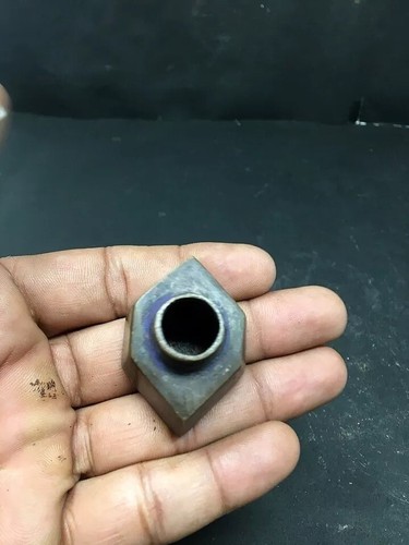 Antique Old Brass Hand Crfated Miniature Beautiful Ink Pot Inkwell Without Cap - Picture 4 of 8