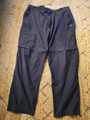 CRAGHOPPERS Solar Dry Trousers~BLUE~Detachable legs~SIZE UK 36\