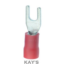 RED / BLUE / YELLOW INSULATED FORK CRIMP TERMINAL CONNECTOR ELECTRICAL TERMINALS